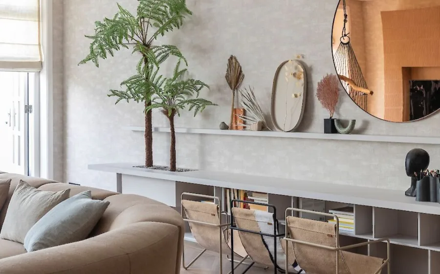 Retro chic woonstijl in de woonkamer