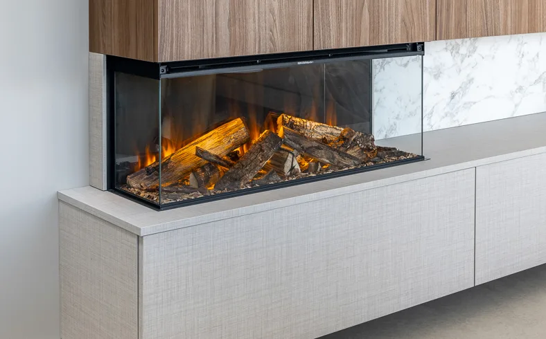 Tv-kast op maat met gashaard