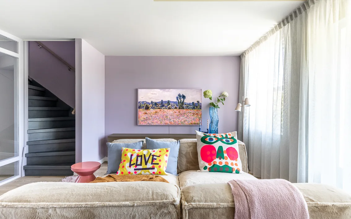 Vintage modern woonkamer | Aanhuis