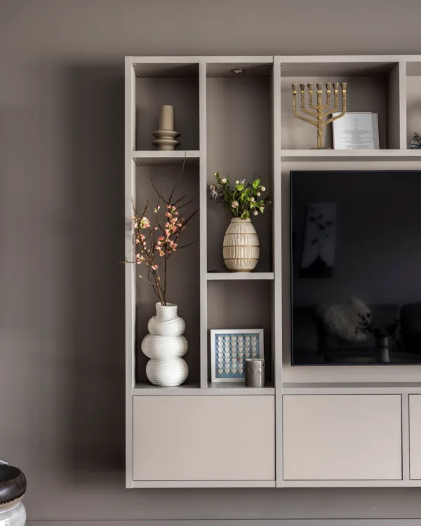 new chic cinewall opbergkast allure licht woonkamer