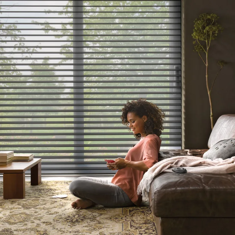 Elektrische raamdecoratie met PowerView van Luxaflex