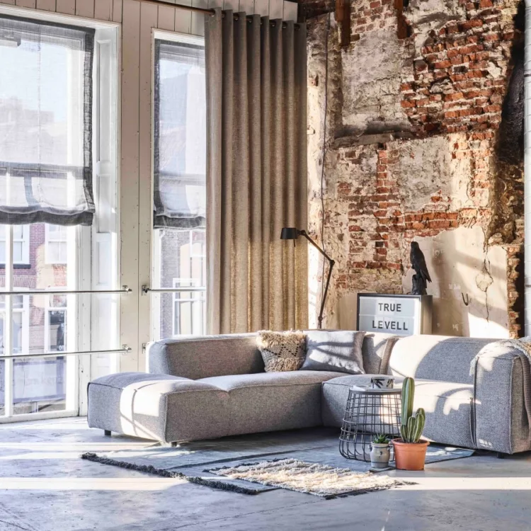 Industriële woonkamer