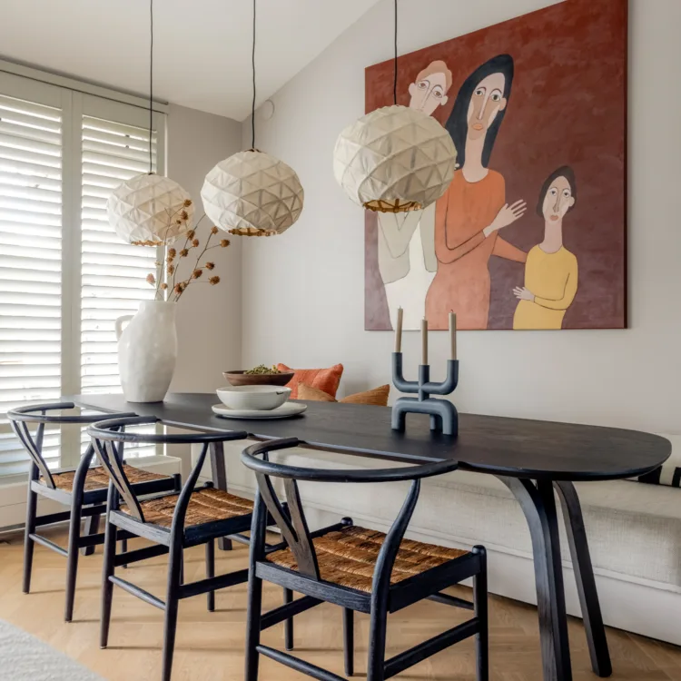 Sfeerfoto van eethoek