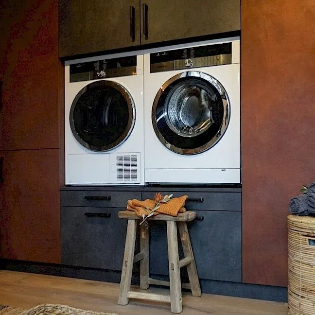Wasmachinekast bij Aanhuis