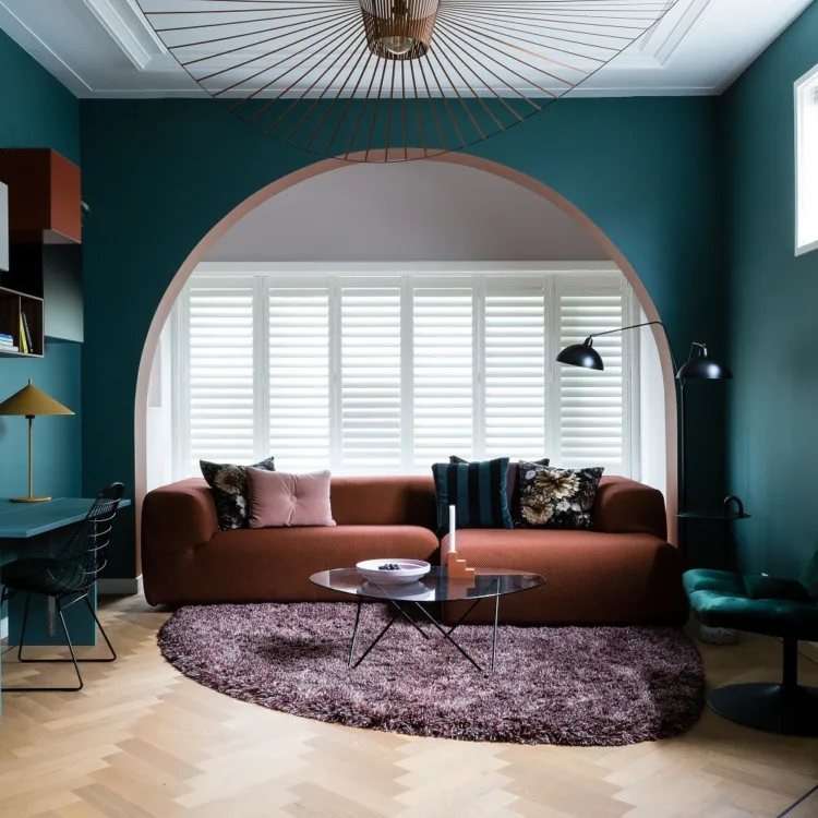 Shutters in een woonkamer in Bussum